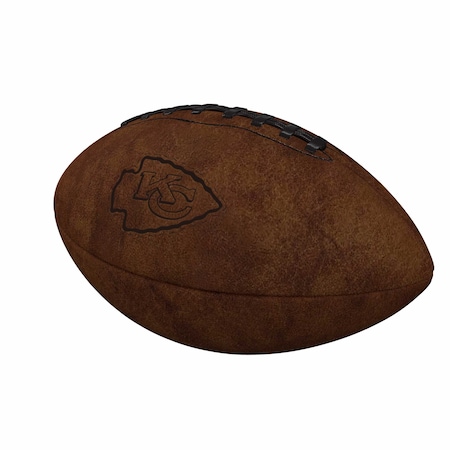 Logo Brands Kansas City Chiefs Mini Size Leather Football 616-93ML-1